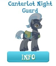 Size: 197x232 | Tagged: safe, gameloft, pony, unicorn, g4, it's about time, my little pony: magic princess, background pony, male, night guard, solo, stallion, unnamed character, unnamed pony