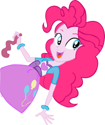 Size: 1474x1758 | Tagged: safe, artist:james-li, pinkie pie, equestria girls, g4, open mouth, simple background, solo, transparent background, vector