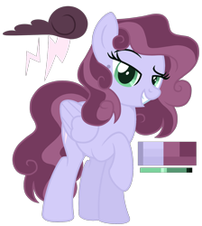 Size: 1700x1900 | Tagged: safe, artist:monochrome-sunsets, oc, pegasus, pony, female, magical lesbian spawn, mare, offspring, parent:cherry jubilee, parent:rolling thunder, simple background, solo, transparent background