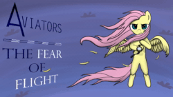Size: 1280x720 | Tagged: safe, artist:aviators, fluttershy, pegasus, pony, g4, 2012, animated, bipedal, brony music, cover art, female, mare, music, nostalgia, the fear of flight, webm, youtube link