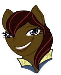 Size: 573x705 | Tagged: safe, artist:hiddenfaithy, oc, oc only, oc:blitz, earth pony, pony, fallout equestria, fallout equestria: uncertain ties, bust, old art, portrait, simple background, solo, transparent background