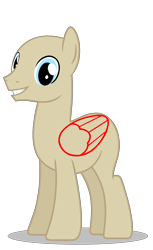 Size: 1301x2126 | Tagged: safe, artist:xxnitrofuryxx, oc, oc only, pegasus, pony, base, folded wings, full body, grin, hooves, male, pegasus oc, shadow, simple background, smiling, solo, stallion, standing, transparent background, wings