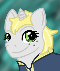 Size: 387x459 | Tagged: safe, artist:hiddenfaithy, oc, oc only, oc:misty sparks, pony, unicorn, fallout equestria, fallout equestria: uncertain ties, old art, simple background, solo