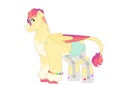 Size: 1280x854 | Tagged: safe, artist:itstechtock, oc, oc:pins 'n needles, pegasus, pony, male, simple background, solo, stallion, white background