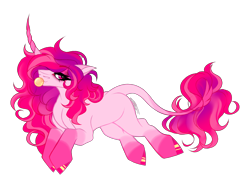 Size: 2732x2048 | Tagged: safe, artist:inspiredpixels, oc, oc only, pony, unicorn, bubblegum, curved horn, female, food, gum, high res, horn, leonine tail, mare, simple background, solo, tail, transparent background
