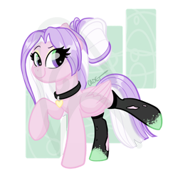 Size: 1024x994 | Tagged: safe, artist:cadetredshirt, oc, oc only, oc:ty dye, pegasus, pony, clothes, collar, colored, digital art, eye clipping through hair, flat colors, lightly watermarked, looking at you, paint, simple background, smiling, smirk, socks, solo, tail, torn clothes, transparent background, two toned hair, two toned mane, two toned tail, watermark