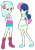 Size: 2500x3525 | Tagged: safe, artist:gmaplay, bon bon, lyra heartstrings, sweetie drops, equestria girls, g4, crossed arms, high res, simple background, transparent background