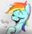 Size: 2490x2709 | Tagged: safe, artist:packy paca, rainbow dash, g4, dialogue, high res, raised eyebrow, smug, solo