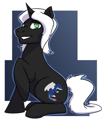 Size: 1148x1321 | Tagged: safe, artist:hiddenfaithy, oc, oc only, oc:nethlarion, pony, unicorn, semi-transparent, simple background, sitting, solo, transparent background