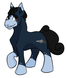 Size: 985x1149 | Tagged: safe, artist:hiddenfaithy, oc, oc only, oc:blue, coat markings, commission, curly hair, simple background, socks (coat markings), solo, transparent background