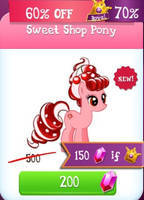 Size: 144x200 | Tagged: safe, gameloft, cherry cordial, earth pony, pony, g4, female, mare, picture for breezies, solo