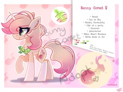 Size: 1200x900 | Tagged: safe, artist:liquorice_sweet, oc, oc only, oc:sunny comet, pony, unicorn, solo