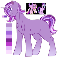 Size: 1174x1149 | Tagged: safe, artist:purplegrim40, princess cadance, starlight glimmer, oc, pony, unicorn, g4, horn, magical lesbian spawn, male, offspring, parent:princess cadance, parent:starlight glimmer, simple background, stallion, transparent background, unicorn oc