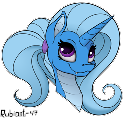 Size: 3112x2976 | Tagged: safe, artist:rubiont, oc, oc only, oc:triksa, original species, pony, snake, snake pony, bust, cute, high res, portrait, simple background, smiling, solo, transparent background