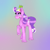 Size: 1500x1500 | Tagged: safe, artist:kathepart, screwball, earth pony, pony, g4, female, hat, propeller hat, purple eyes, purple mane, raised hoof, solo, swirly eyes