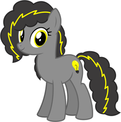 Size: 2477x2500 | Tagged: safe, artist:nicogamer3000, derpibooru exclusive, oc, oc only, oc:bug-zapper, earth pony, pony, .svg available, earth pony oc, female, full body, high res, hooves, looking at you, mare, show accurate, simple background, smiling, smiling at you, solo, standing, svg, tail, transparent background, vector