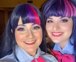 Size: 996x810 | Tagged: safe, artist:sarahndipity cosplay, artist:shelbeanie, twilight sparkle, human, equestria girls, g4, clothes, cosplay, costume, everfree northwest, everfree northwest 2019, irl, irl human, photo, twolight