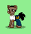 Size: 59x66 | Tagged: safe, artist:dematrix, earth pony, pony, pony town, blood, carl johnson, clothes, grand theft auto, green background, gta san andreas, male, pixel art, rockstar, simple background, solo, stallion