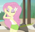 Size: 687x640 | Tagged: safe, artist:thedarkpony, edit, edited screencap, screencap, fluttershy, equestria girls, g4, my little pony equestria girls: better together, unsolved selfie mysteries, clothes, cropped, fart, fart edit, fart noise, female, onomatopoeia, shorts, sound effects