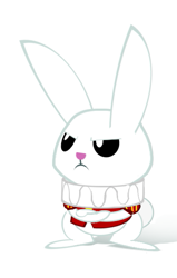 Size: 375x589 | Tagged: safe, artist:gign-3208, angel bunny, rabbit, g4, animal, simple background, solo, white background