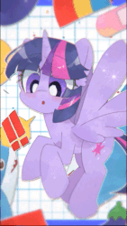Size: 373x660 | Tagged: safe, artist:lexiedraw, twilight sparkle, alicorn, pony, g4, :d, :o, animated, animated at source, blinking, blushing, cute, emoji, exclamation point, eyebrows, eyebrows visible through hair, eyes closed, female, gif, mare, open mouth, open smile, smiling, solo, sparkles, spread wings, twiabetes, twilight sparkle (alicorn), wings