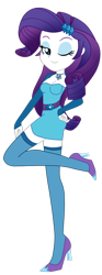 Size: 1600x4316 | Tagged: safe, artist:lobo299, rarity, equestria girls, g4, clothes, female, high heels, looking at you, one eye closed, shoes, simple background, socks, solo, stockings, thigh highs, transparent background, vector, wink, winking at you