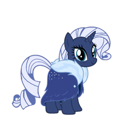 Size: 922x867 | Tagged: safe, artist:foxyfell1337, rarity, original species, pony, umbra pony, g4, the last problem, older, race swap, simple background, solo, transparent background