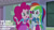 Size: 1280x720 | Tagged: safe, edit, edited screencap, editor:quoterific, screencap, pinkie pie, rainbow dash, equestria girls, equestria girls specials, g4, my little pony equestria girls: mirror magic, clothes, crossed arms, cutie mark on clothes, duo, duo female, female, geode of sugar bombs, geode of super speed, jewelry, magical geodes, necklace, open mouth, smiling, text