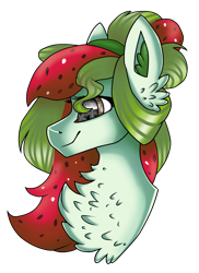 Size: 1440x1973 | Tagged: safe, artist:dilfistic, oc, oc only, oc:watermelana, pony, bust, chest fluff, ear fluff, female, impossibly large chest fluff, mare, profile, simple background, snow, snowflake, solo, transparent background, wingding eyes