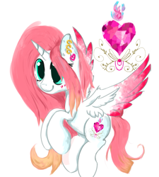 Size: 1079x1200 | Tagged: safe, artist:igorbanette, oc, oc only, alicorn, pony, simple background, solo, white background