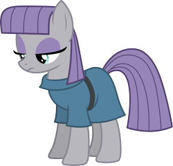 Size: 3126x3000 | Tagged: safe, artist:cloudy glow, maud pie, earth pony, pony, g4, hearthbreakers, .ai available, female, frown, full body, high res, lidded eyes, mare, simple background, solo, standing, tail, transparent background, vector