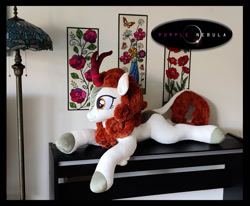 Size: 1280x1056 | Tagged: safe, artist:purplenebulastudios, autumn blaze, kirin, g4, irl, photo, plushie, solo