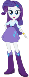 Size: 548x1459 | Tagged: safe, edit, edited screencap, editor:rupahrusyaidi, screencap, rarity, equestria girls, g4, background removed, belt, boots, clothes, high heel boots, shirt, shoes, simple background, skirt, solo, transparent background