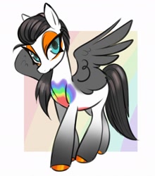 Size: 2504x2840 | Tagged: safe, artist:opalacorn, oc, oc only, pegasus, pony, high res, simple background, solo, white background