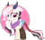 Size: 2570x2275 | Tagged: safe, artist:mint-light, artist:stormcloud-yt, oc, oc only, oc:marina gloria, draconequus, hybrid, pony, base used, draconequus oc, eyelashes, female, high res, horns, interspecies offspring, offspring, parent:discord, parent:fluttershy, parents:discoshy, raised hoof, simple background, smiling, solo, transparent background, wings