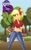 Size: 963x1572 | Tagged: safe, artist:spired_cake, applejack, equestria girls, g4, big breasts, breasts, bucket, busty applejack, cleavage, clothes, denim, eyelashes, female, front knot midriff, jeans, midriff, outdoors, pants, solo