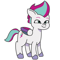 Size: 2500x2500 | Tagged: safe, artist:freestadiumtix, zipp storm, pegasus, pony, g5, my little pony: tell your tale, spoiler:g5, spoiler:my little pony: tell your tale, adorazipp, cute, female, filly, filly zipp storm, foal, high res, simple background, smiling, solo, that was fast, transparent background, younger