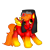 Size: 500x500 | Tagged: safe, artist:mixmax69, oc, oc only, oc:rich eater, pegasus, pony, communism, simple background, solo, transparent background