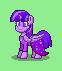 Size: 62x71 | Tagged: safe, artist:dematrix, twilight sparkle, alicorn, pony, pony town, g4, clothes, cute, dress, female, green background, mare, pixel art, simple background, smiling, solo