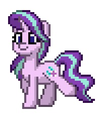 Size: 200x228 | Tagged: safe, artist:twilyisbestpone, derpibooru exclusive, starlight glimmer, pony, unicorn, pony town, g4, animated, cute, female, gif, glimmerbetes, mare, pixel art, simple background, smiling, solo, sprite, transparent background, trotting, trotting in place, walk cycle, walking