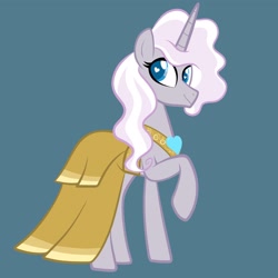Size: 2048x2048 | Tagged: safe, artist:chelseawest, oc, oc:astra, pony, unicorn, bridesmaid, bridesmaid dress, clothes, dress, high res, offspring, parent:star swirl the bearded, petalverse