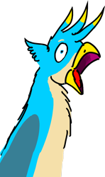 Size: 1280x2162 | Tagged: safe, artist:horsesplease, gallus, g4, crowing, editable, gallus the rooster, gallusposting, insanity, meme, resource, screaming, simple background, transparent background