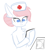 Size: 1342x1504 | Tagged: safe, nurse redheart, earth pony, pony, g4, bipedal, cheek fluff, chest fluff, ear fluff, eyelashes, female, fluffy, hat, mare, nurse hat, paper, red cross, smiling, solo, text