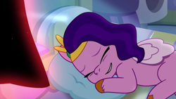 Size: 1297x729 | Tagged: safe, screencap, pipp petals, pegasus, pony, g5, my little pony: tell your tale, nightmare roommate, spoiler:g5, spoiler:my little pony: tell your tale, spoiler:tyts01e04, female, mare, sleeping, solo