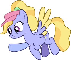 Size: 6962x5850 | Tagged: safe, artist:shootingstarsentry, fifi (g5), pegasus, pony, g4, g5, my little pony: tell your tale, zipp gets her wings, spoiler:g5, spoiler:my little pony: tell your tale, absurd resolution, adorafifi, colored wings, cute, female, flying, full body, g5 to g4, generation leap, hat, hooves, mare, raised hoof, show accurate, simple background, smiling, solo, spread wings, tail, transparent background, vector, wings