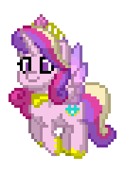 Size: 176x244 | Tagged: safe, princess cadance, alicorn, pony, pony town, g4, animated, blinking, flying, pixel art, simple background, solo, transparent background