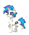 Size: 204x244 | Tagged: safe, dj pon-3, vinyl scratch, pony, pony town, g4, animated, pixel art, simple background, solo, transparent background, walking