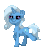 Size: 204x228 | Tagged: safe, trixie, pony, pony town, g4, animated, blinking, pixel art, simple background, solo, transparent background, walking