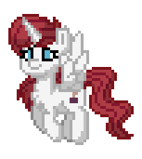 Size: 204x228 | Tagged: safe, oc, oc:fausticorn, alicorn, pony, pony town, g4, animated, flying, pixel art, simple background, solo, transparent background