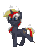 Size: 192x240 | Tagged: safe, oc, oc:velvet remedy, pony, unicorn, fallout equestria, pony town, animated, gif, simple background, transparent background, walking